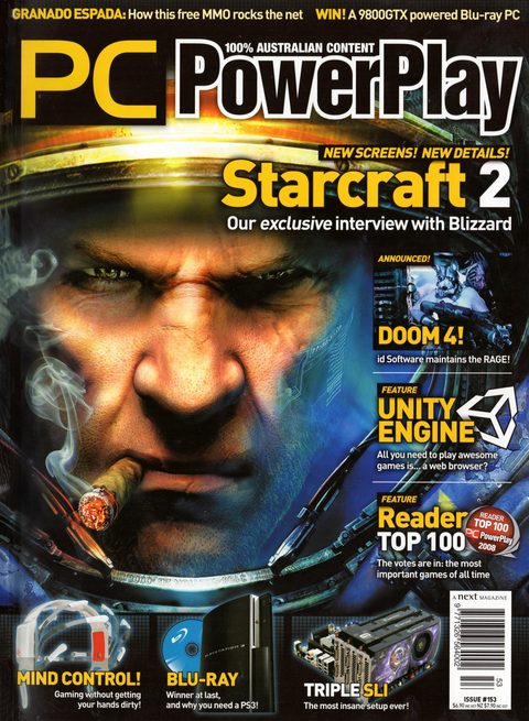 PC PowerPlay #153 · July 2008 cover