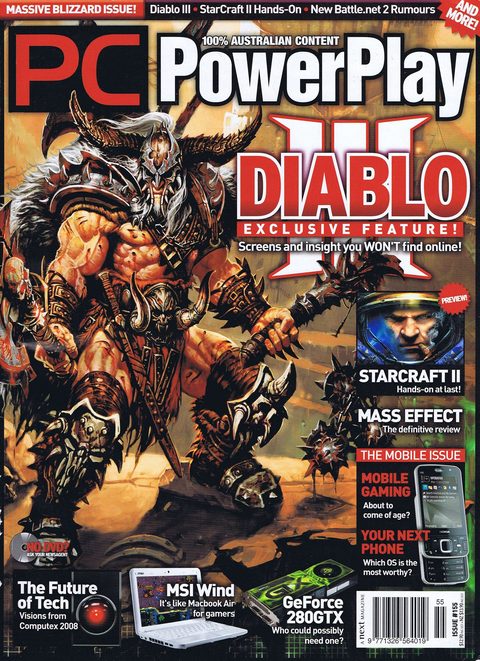 PC PowerPlay #155 · September 2008 cover