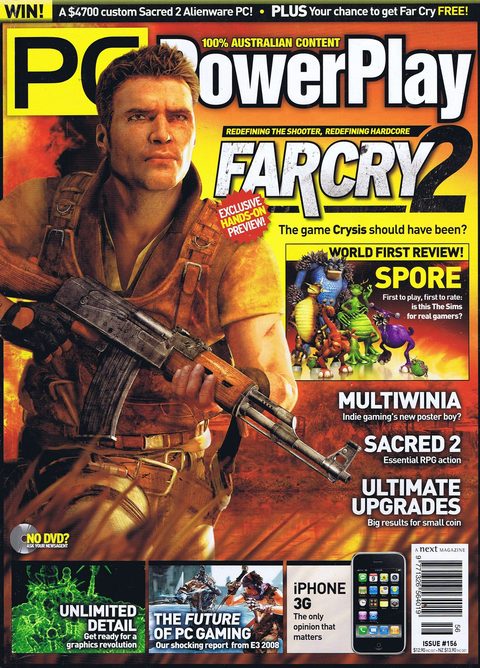 PC PowerPlay #156 · October 2008 cover