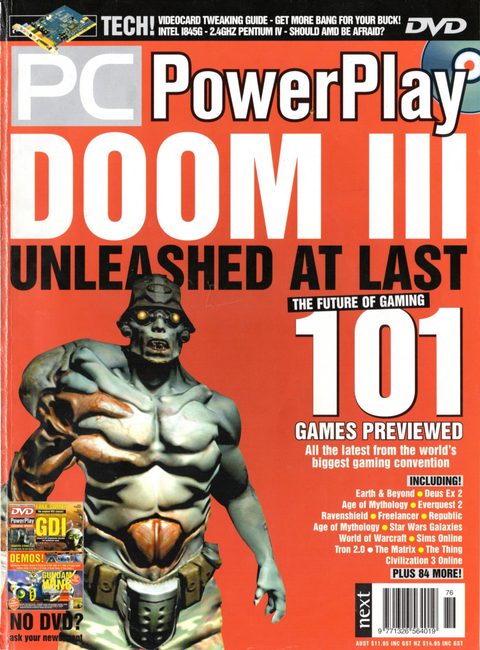 PC PowerPlay #76 · August 2002 cover